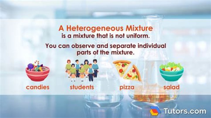 What is a heterogeneous mixture quizlet