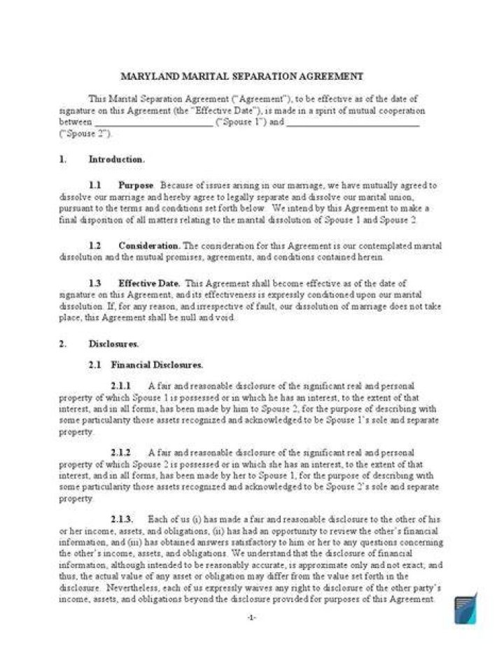 What is a marital dissolution agreement?