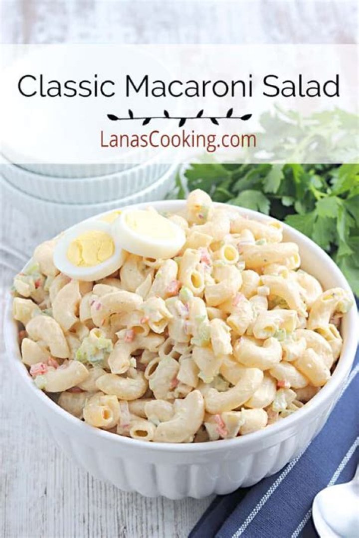 What is a serving size of macaroni salad?