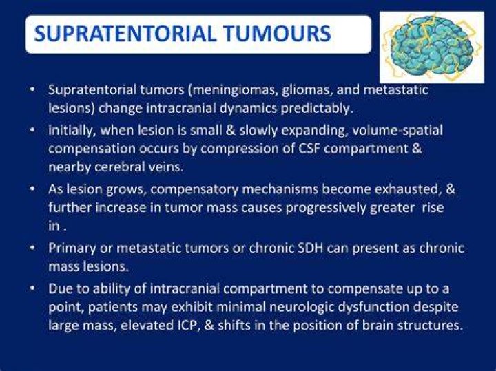 What is a Supratentorial tumor