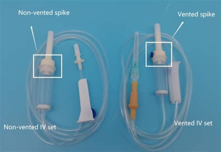 What is a vented infusion line