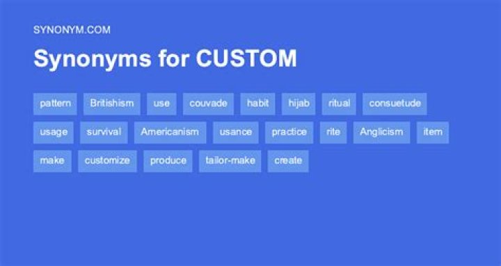 What is another word for custom made