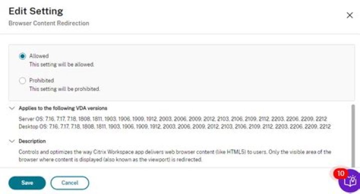 What is browser content redirection