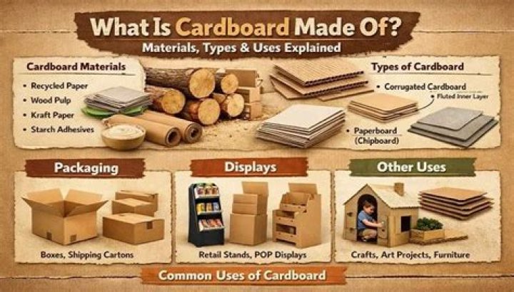 What is cardboard made into