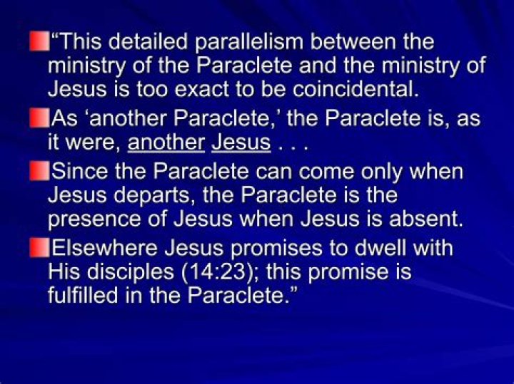 What is Paraclete in the Bible