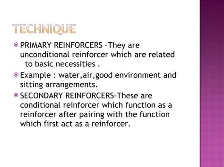 What is primary reinforcement