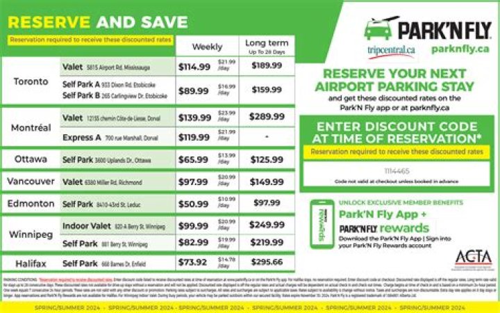 What is the AAA discount for Park N Fly?