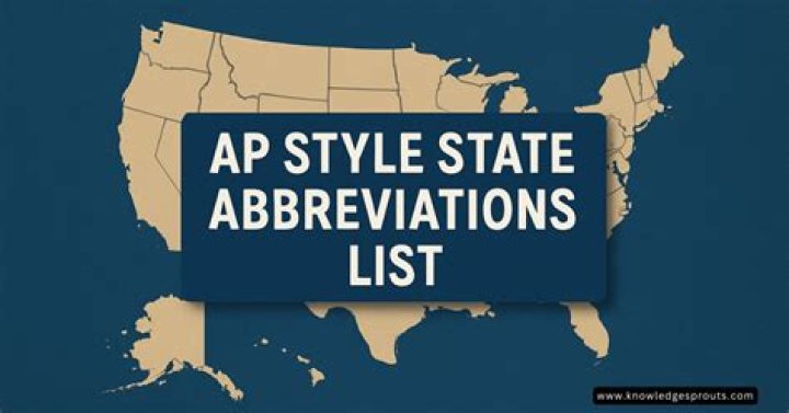 What is the AP style abbreviations for states