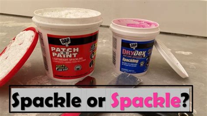 What is the difference between patching plaster and spackle