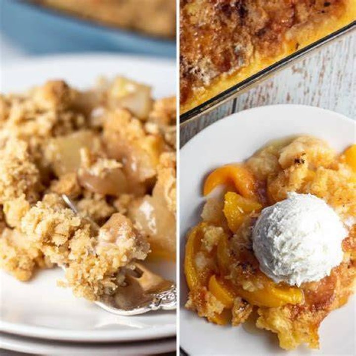 What is the difference between peach cobbler and peach crisp?