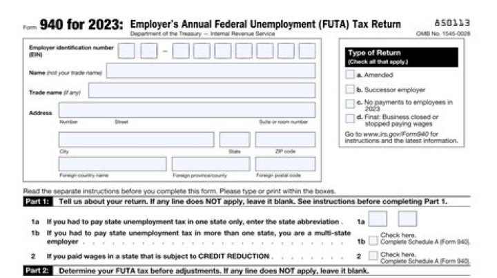 What is the due date for Form 940?