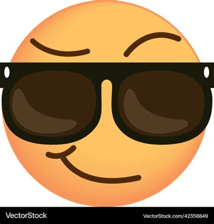 What is the face with sunglasses emoji?