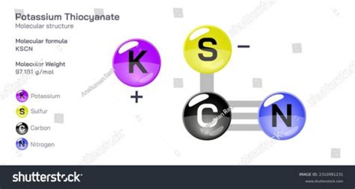 What is the formula of potassium thiocyanate