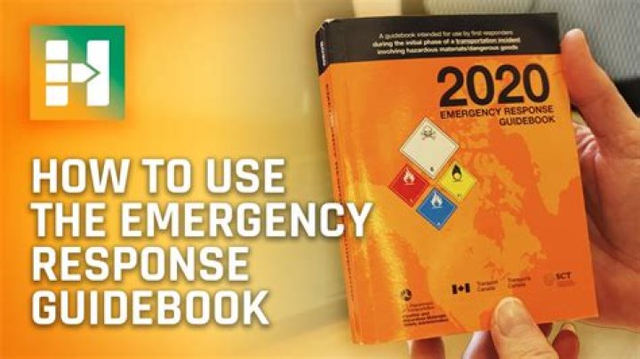 What is the green section of the Emergency Response Guidebook