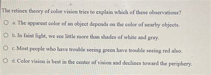 What is the retinex theory of color vision