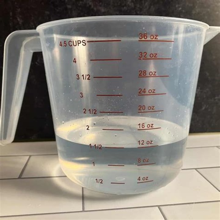 What is the volume of 10 cups of water?