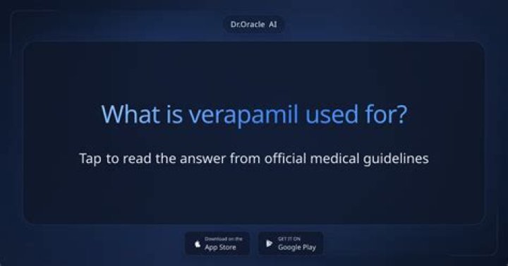 What is verapamil used for