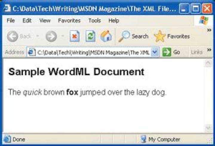 What is Word 2003 XML document