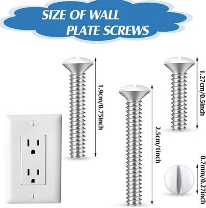 What size screws are used for outlet covers