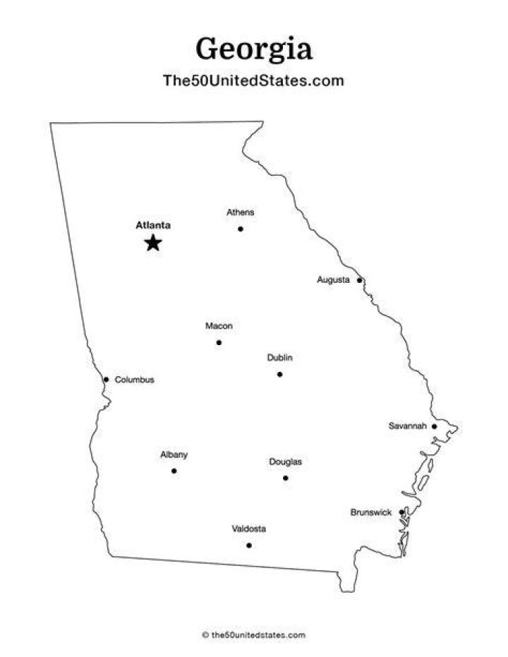 What were the 5 capitals of Georgia in order?