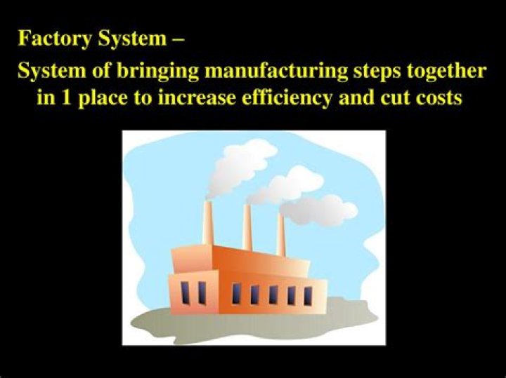 What were the advantages of the factory system