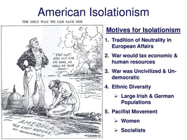 What were the reasons for American isolationism