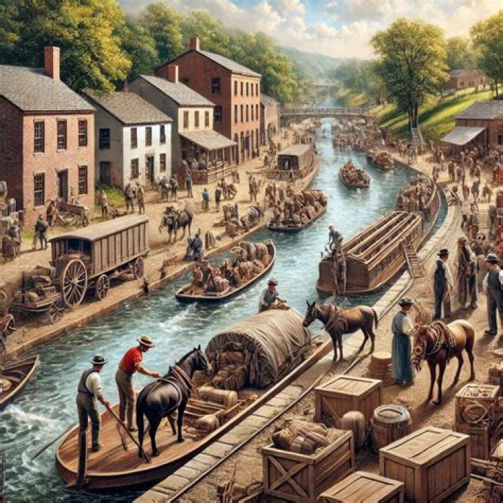 When and why was the Erie Canal built