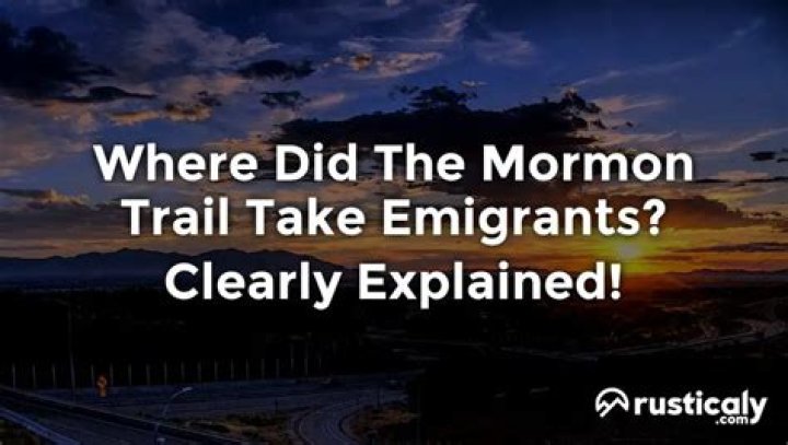 Where did the Mormon Trail begin and end