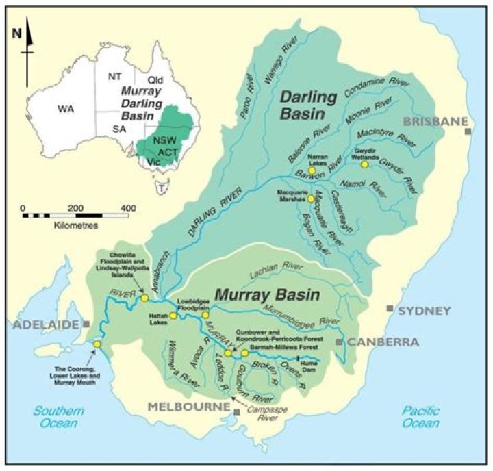 Where is the Murray Darling Basin located in Australia?