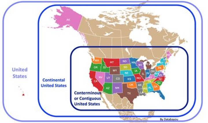 Which 2 states are not part of the continental United States where are they