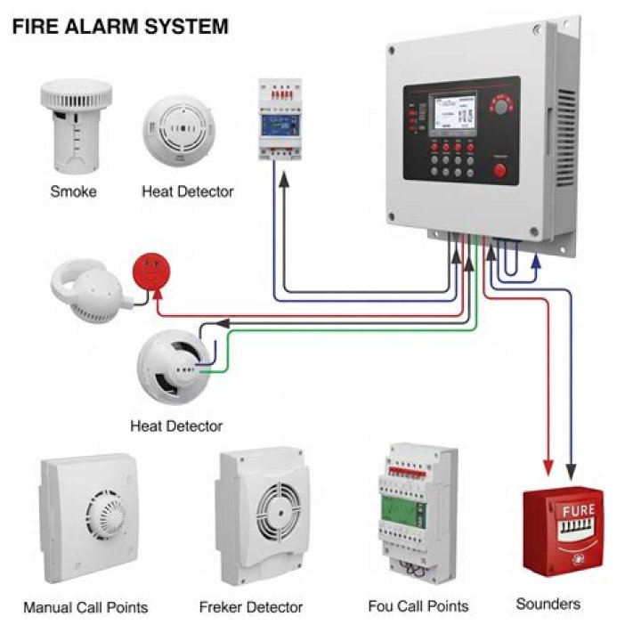 Which wire is used in fire alarm system