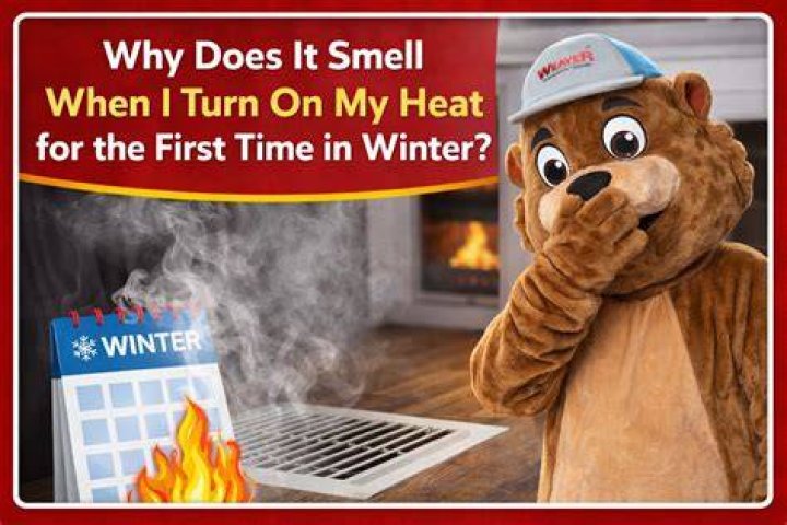Why does it smell when I turn on the heater