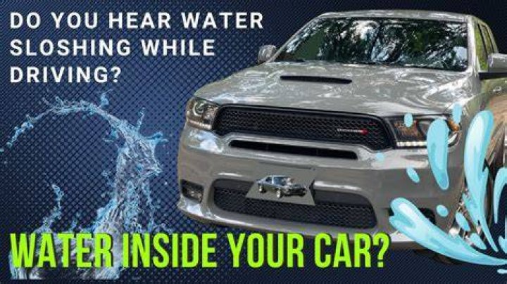 Why is my car making a water sloshing noise?