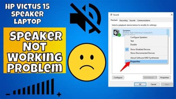 Why is my right speaker not working on my laptop?