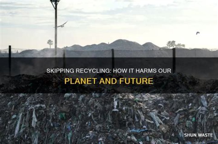 Why is not recycling bad for the environment