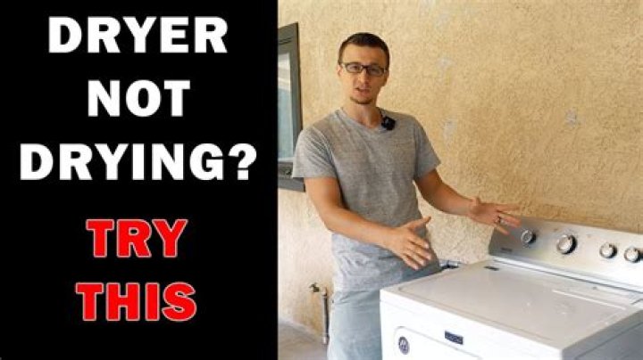 Why isnt my dryer drying my clothes